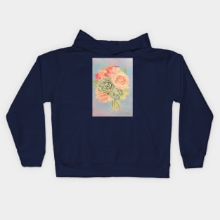 Aesthetic Succulent Bouquet Kids Hoodie